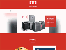 Tablet Screenshot of handhheatingandair.com